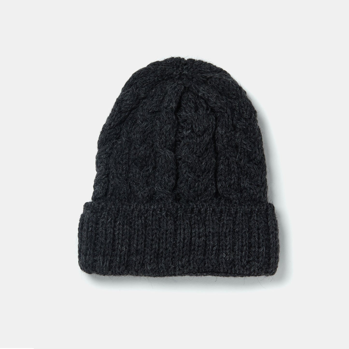 Aran Cable Hat - Charcoal