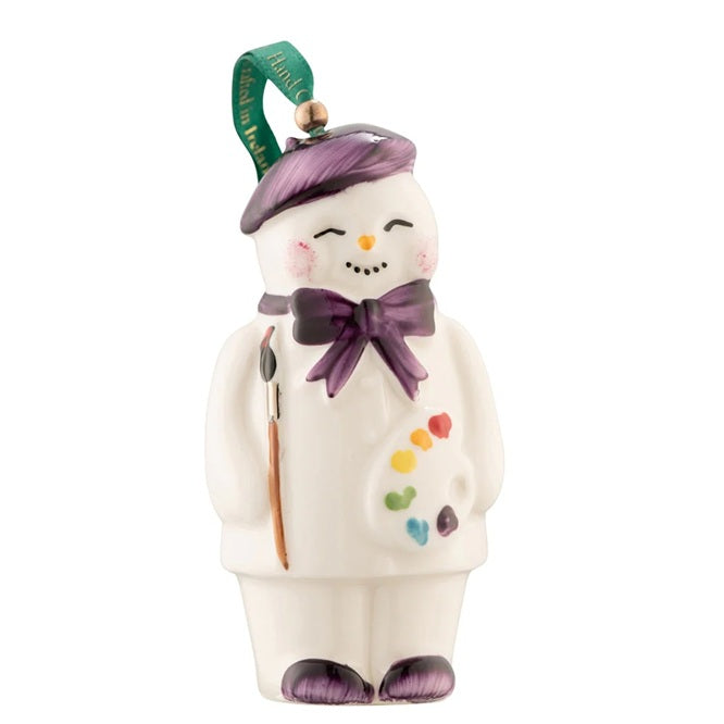 Artist Snowman Hanging Ornament