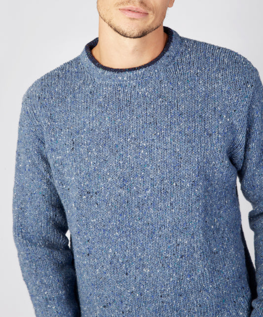 Roundstone Irish Sweater - Blue Ocean