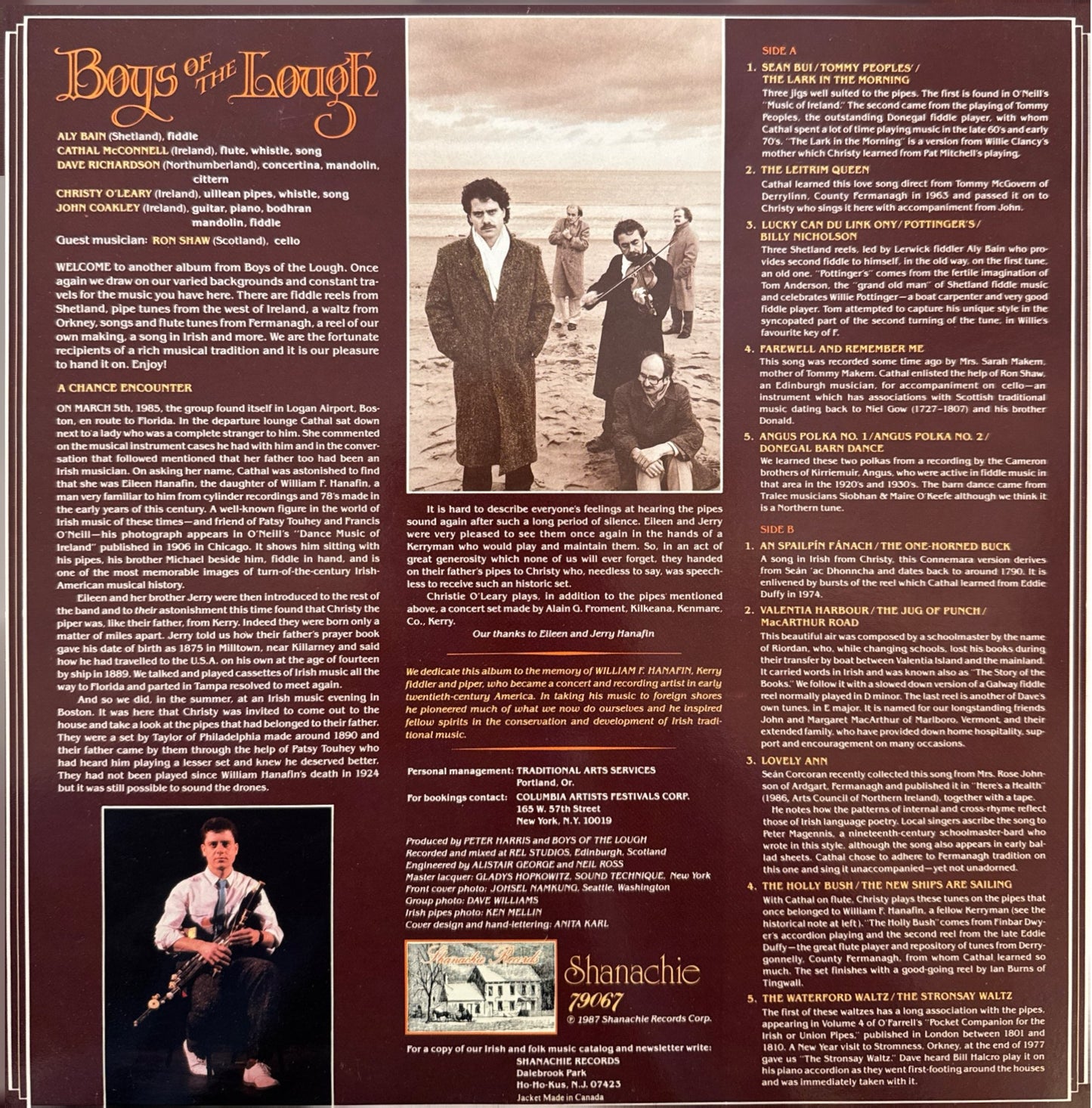 The Boys Of the Lough - Farewell and Remember Me LP VG+/VG+