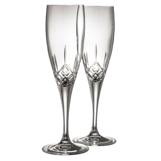 Longford Crystal Champagne Flutes - Pair