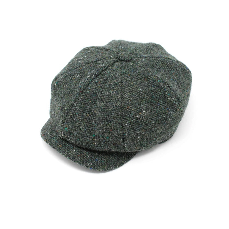 JP Eight Piece Cap - Green Speckled Tweed