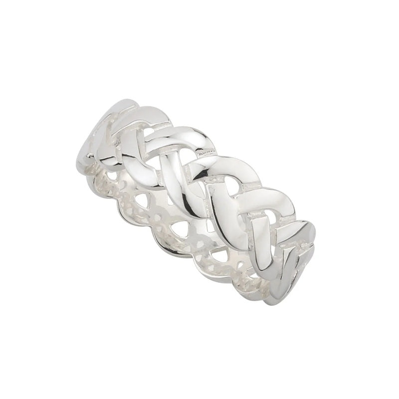 Wide Braided Celtic Weave Band