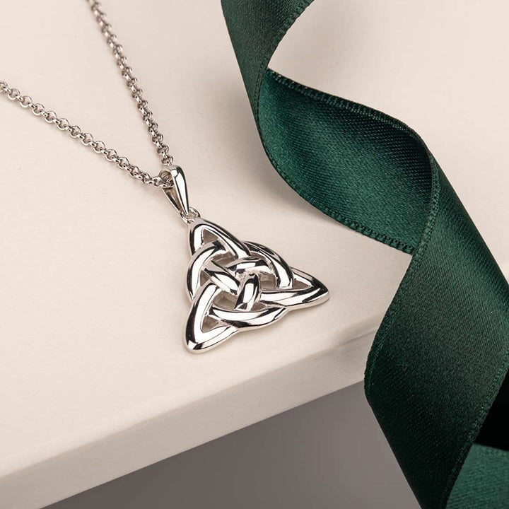 Sterling Silver Triquetra Necklace