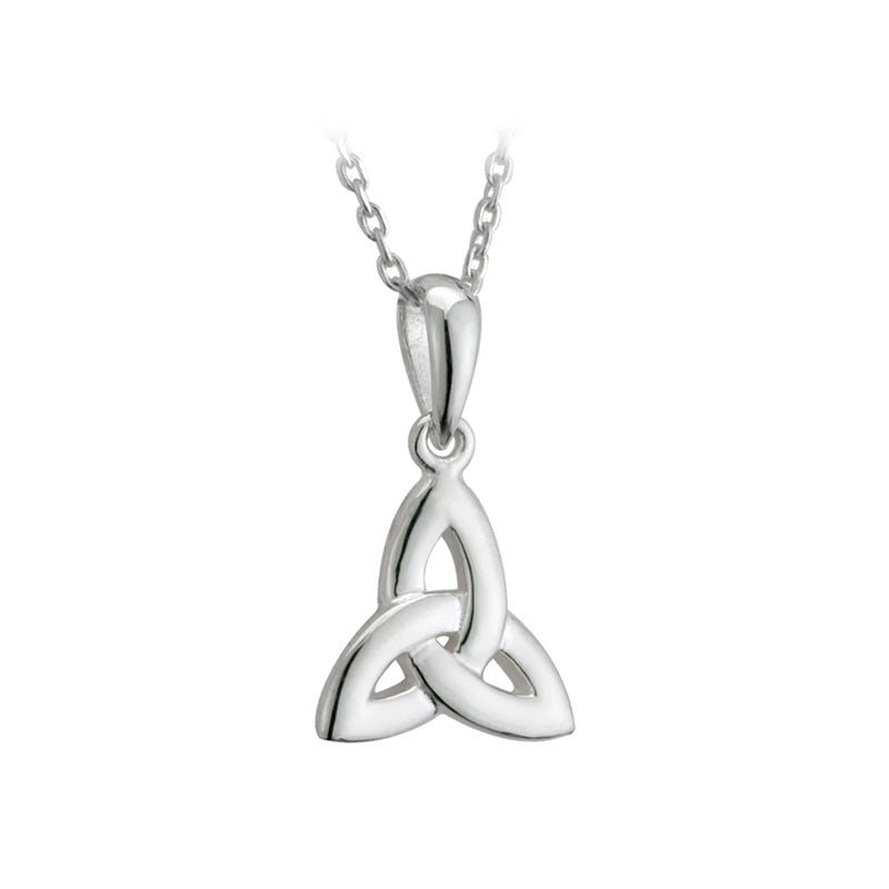 Sterling Silver Tall Trinity Knot Necklace