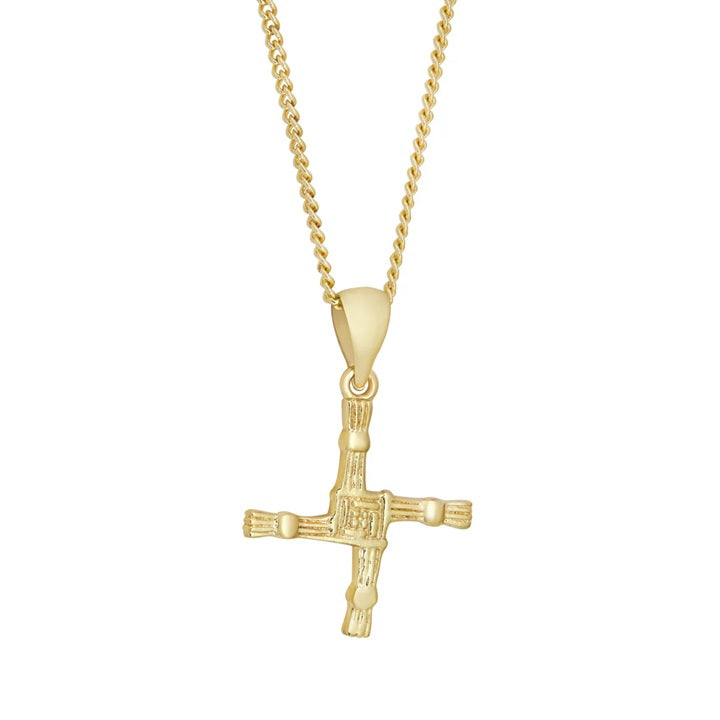 Gold Plated St. Brigid's Cross Necklace