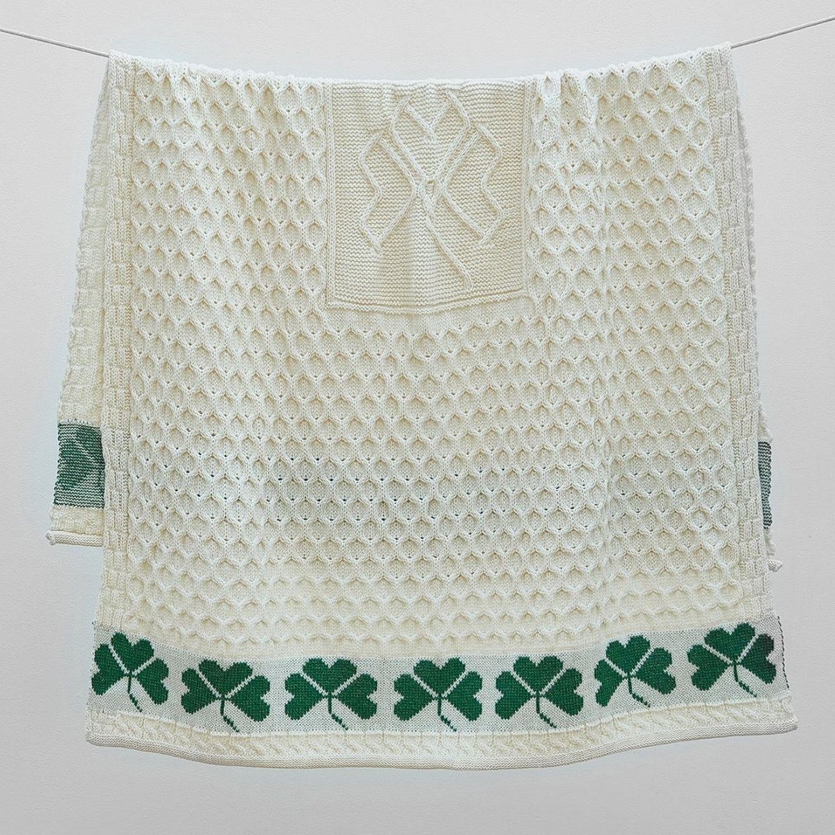 Shamrock Heritage Merino Aran Throw