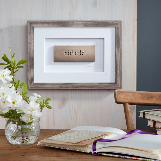 Framed Bronze Abhaile - Home