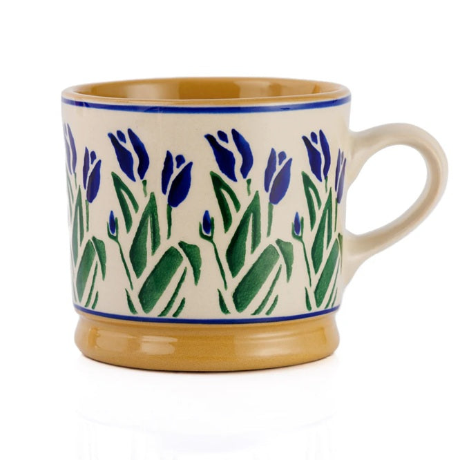 Large Mug - Blue Blooms