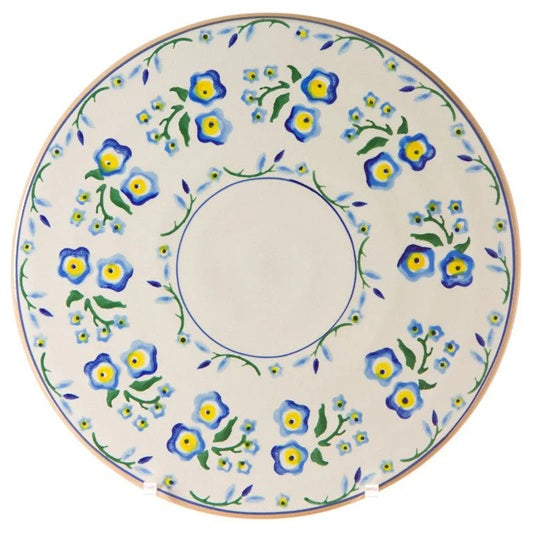 Footed Cake Plate - Forget Me Not