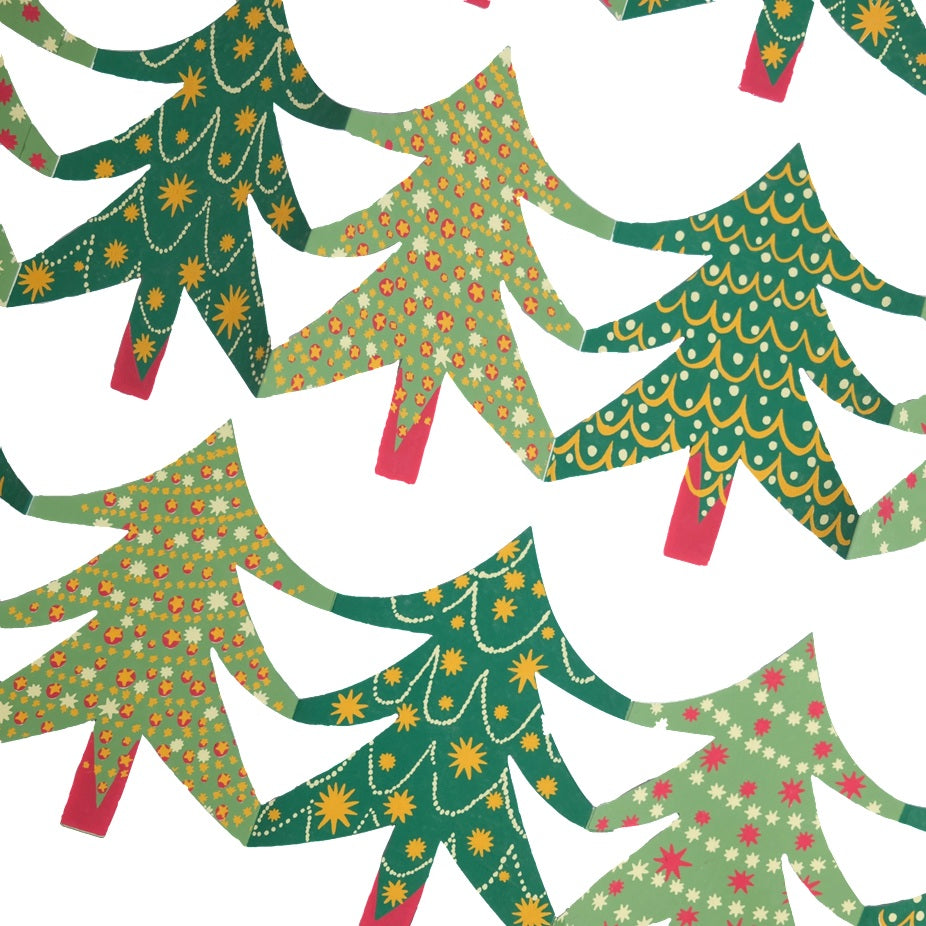 Christmas Tree Concertina Garland