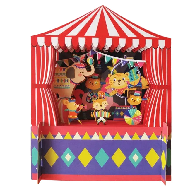 Circus Animal Pop Up Birthday Card