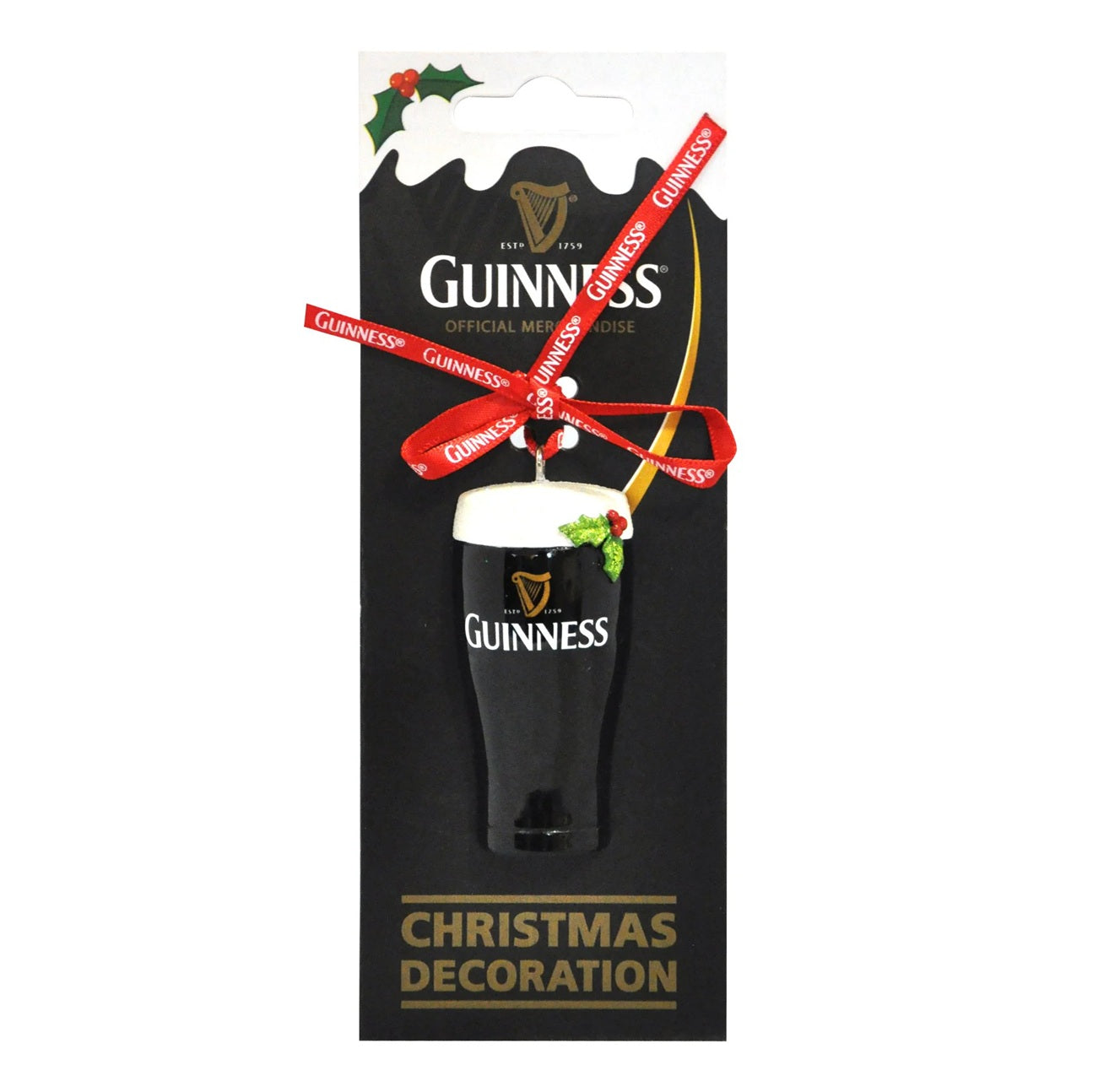 Guinness Pint Christmas Ornament