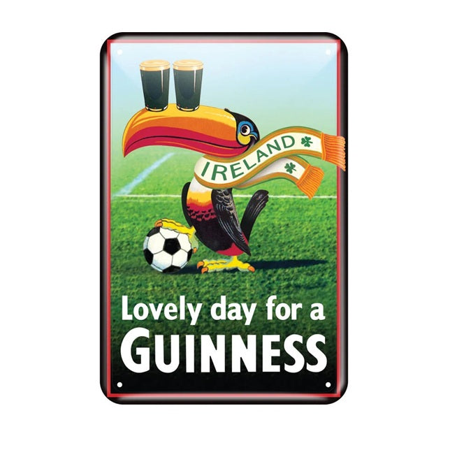 Guinness Gilroy Toucan Ireland Football Metal Sign