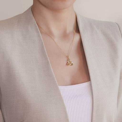 Trinity Knot Necklace - Gold Vermeil