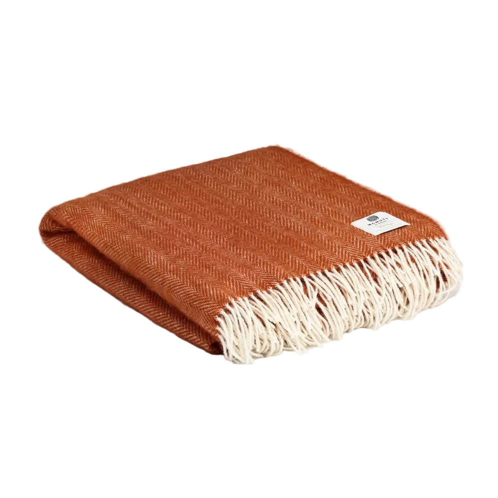 Heritage Irish Throw - Herringbone Desert Sky
