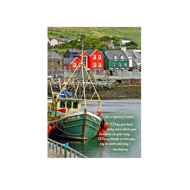 Irish Harbour Father's Day Card
