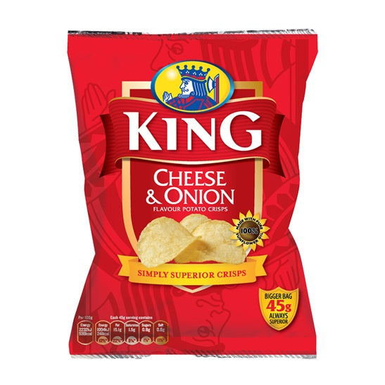 King Cheese and Onion Crisps