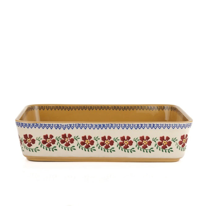 Large Rectangular Oven Dish - Old Rose