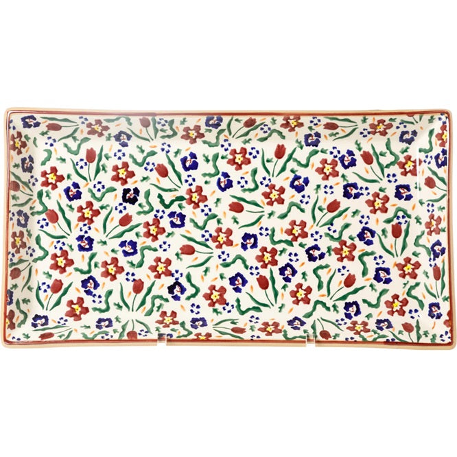 Large Rectangle Plate - Wildflower Meadow
