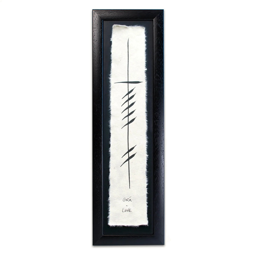 Love Framed Ogham - Long