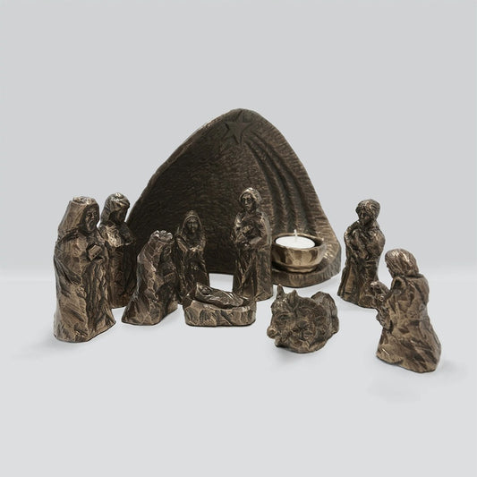 Bronze Nativity Set
