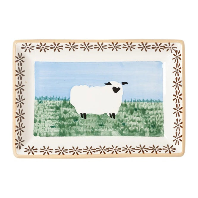 Small Rectangle Plate - Sheep