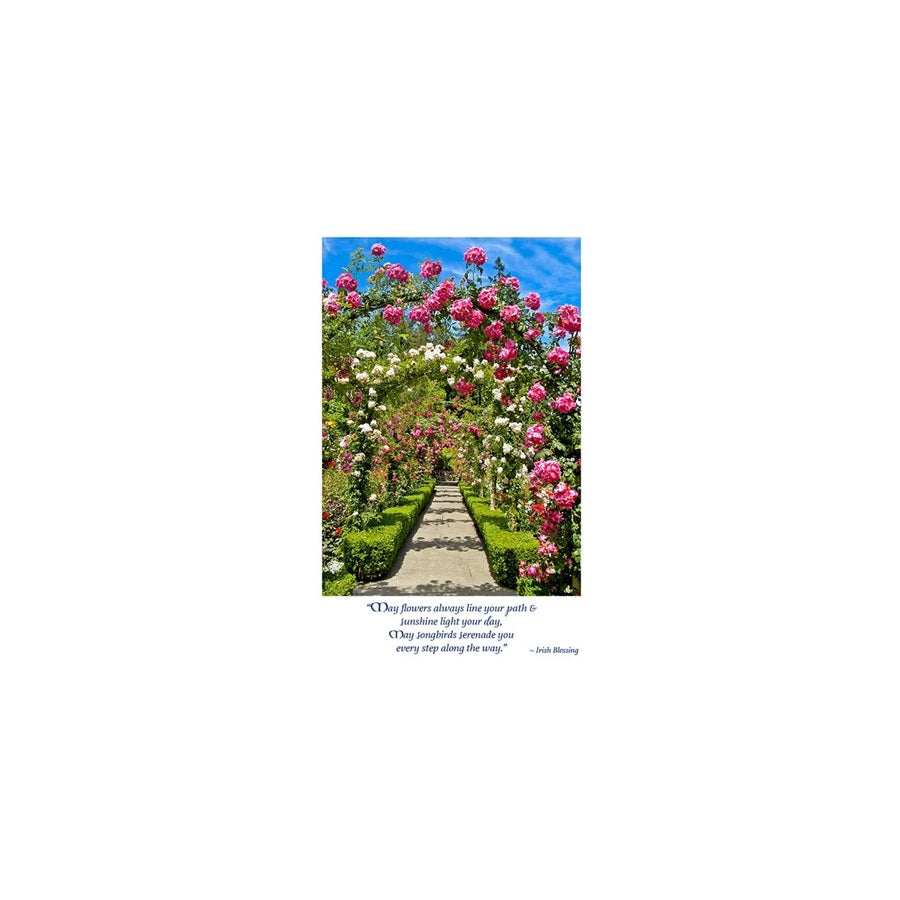 Rose Trellis Wedding Card
