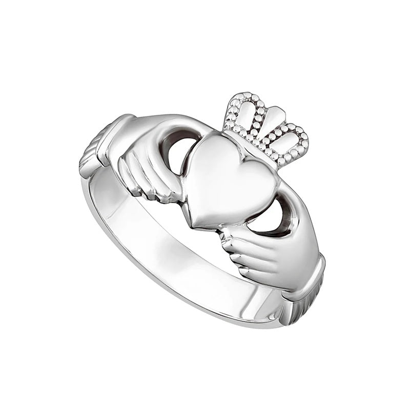 Traditional Sterling Silver Claddagh Ring