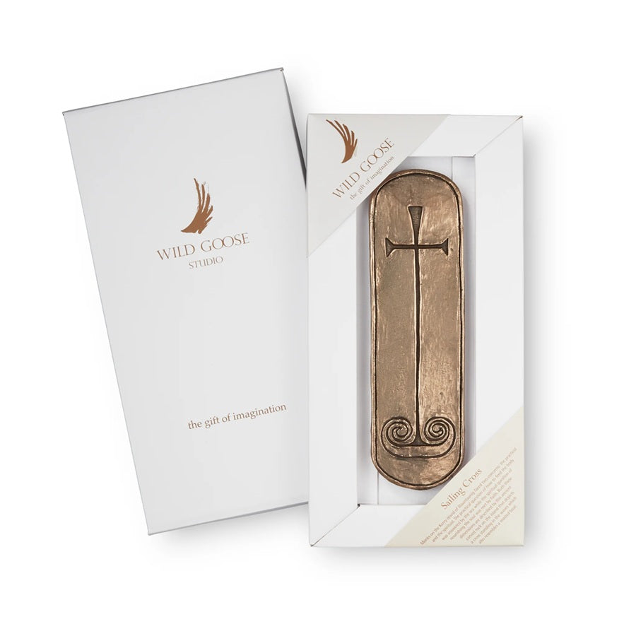 Sailing Cross Bronze Plaque