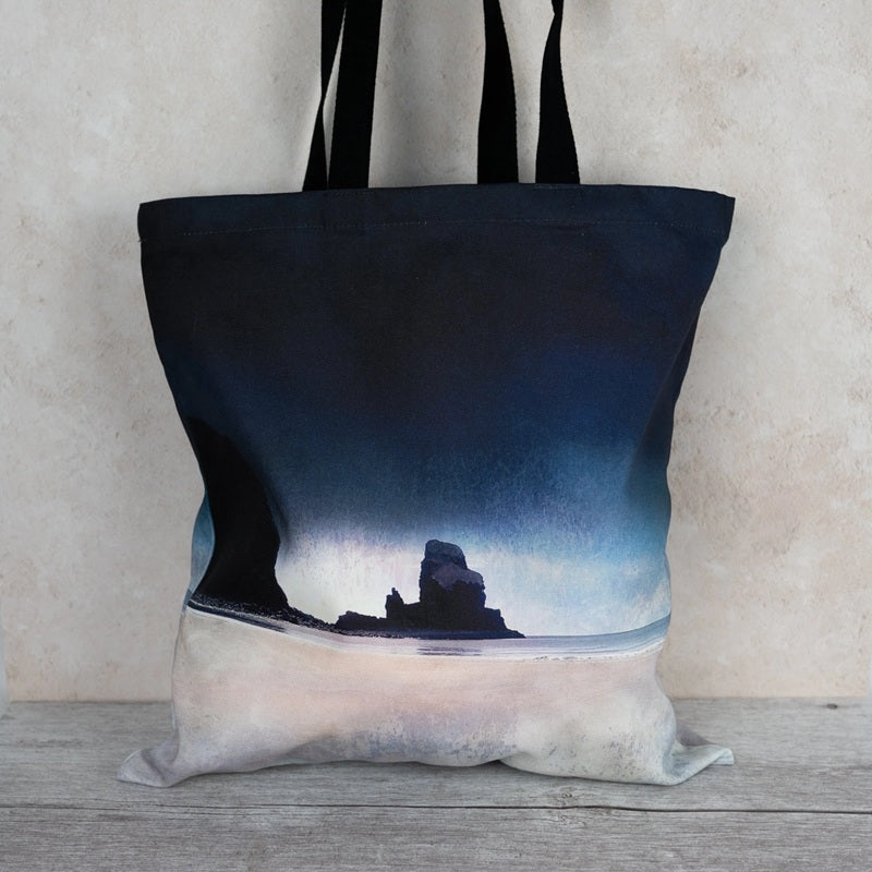 Cotton Tote Bag - Talisker Beach at Sundown