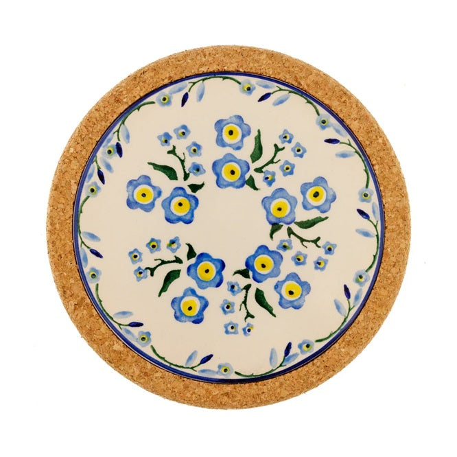 Round Trivet - Forget Me Not