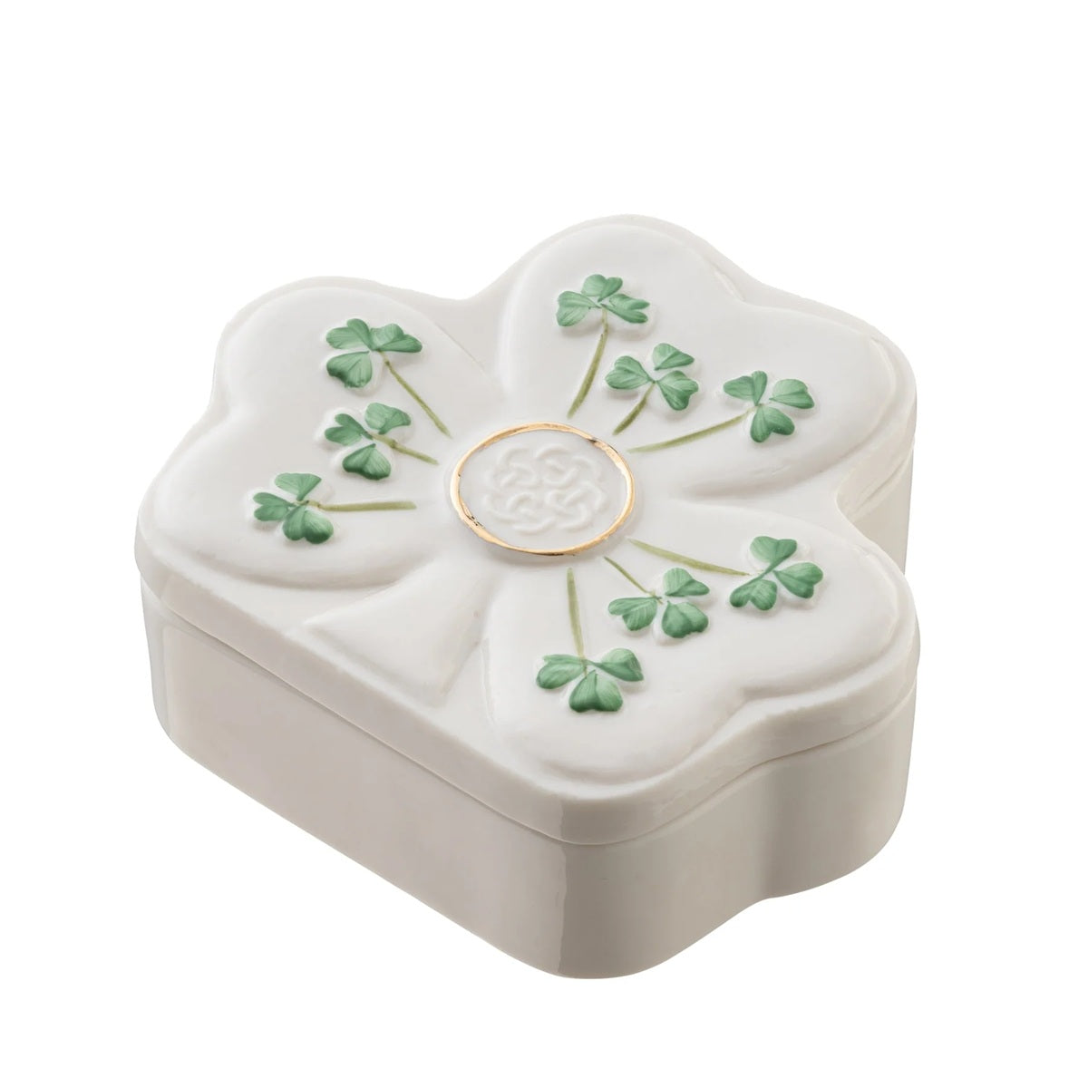 Shamrock Shaped Trinket Box