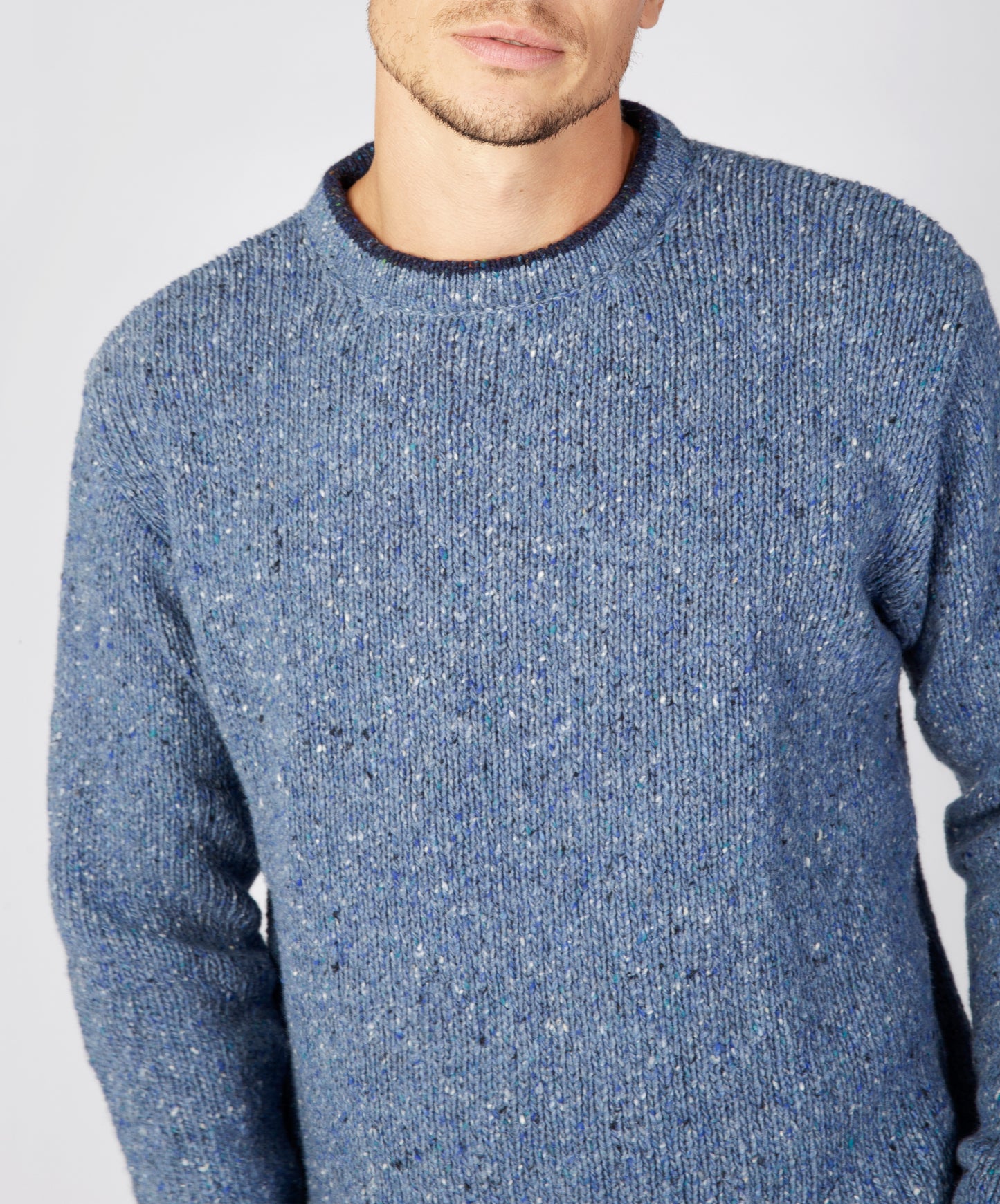 Roundstone Irish Sweater - Blue Ocean