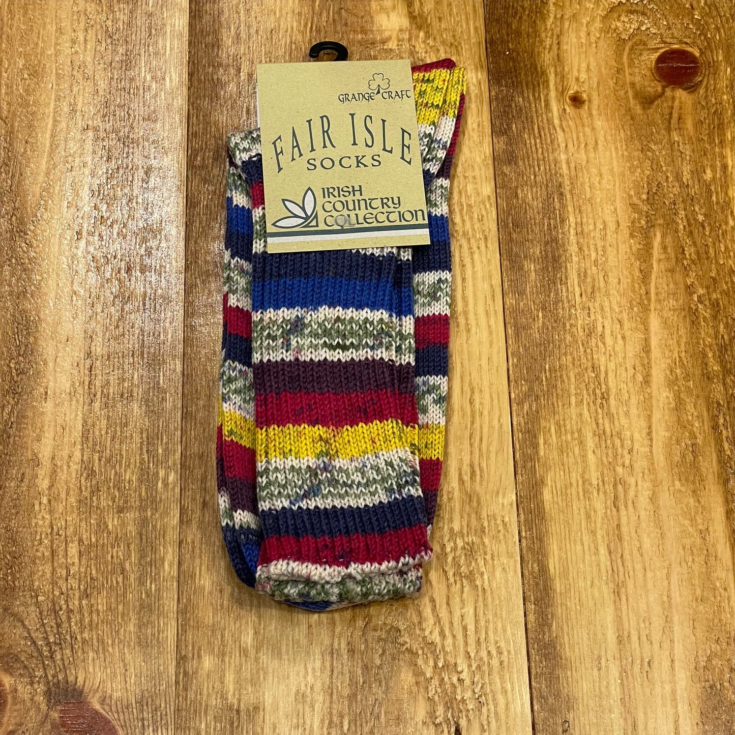 Large Fair Isle Socks