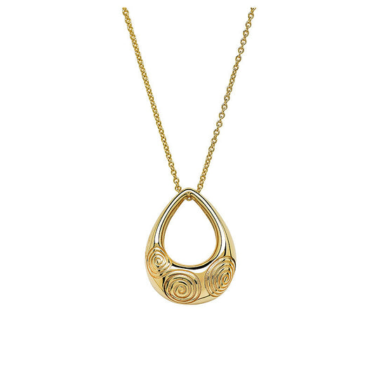 Celtic Triskele Necklace - Gold Vermeil