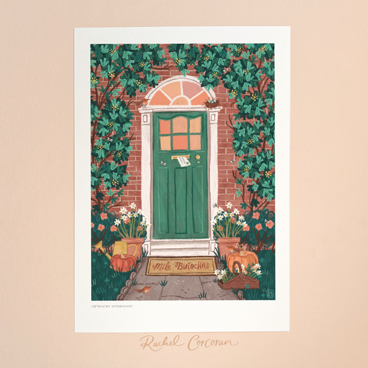 A Peachy Afternoon Dublin Doors Print