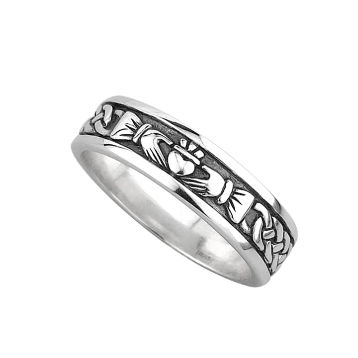 Claddagh Celtic Knot Band