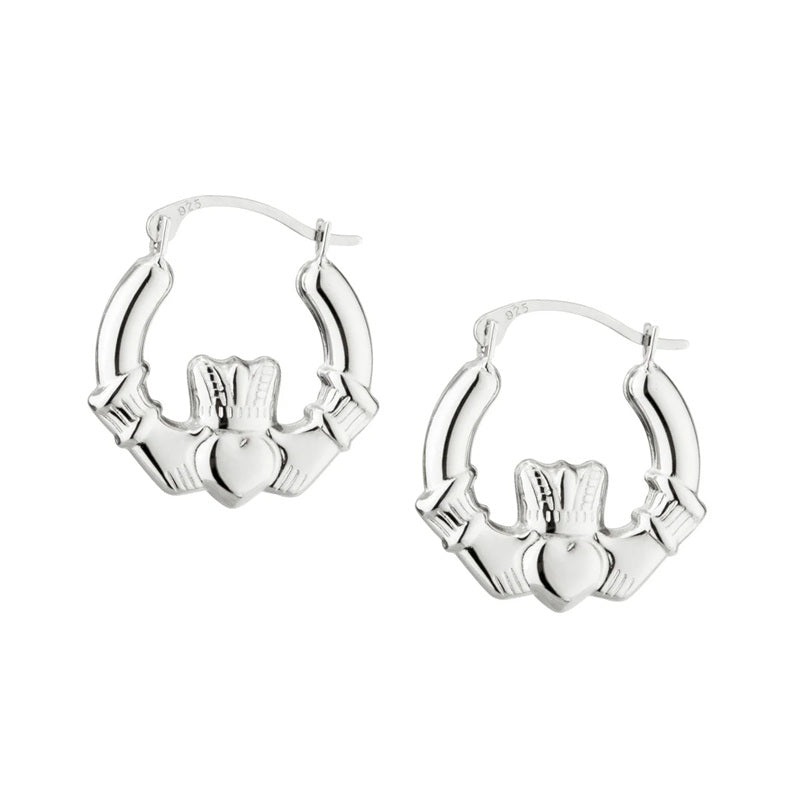 Claddagh Hoop Earrings