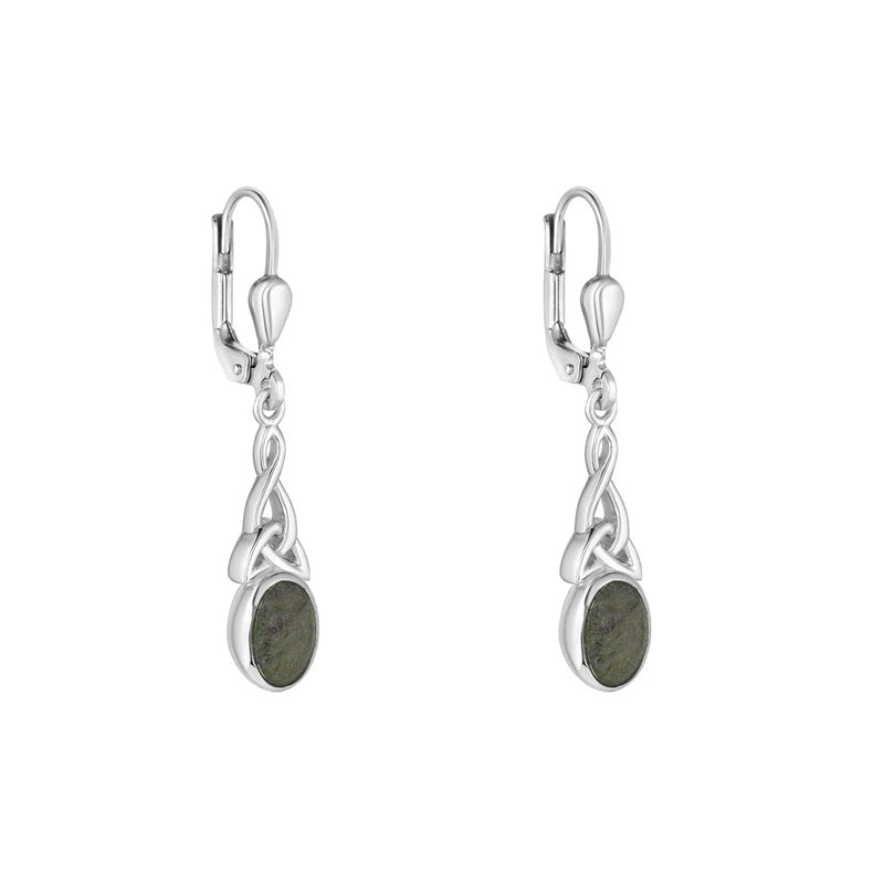 Connemara Trinity Knot Drop Earrings