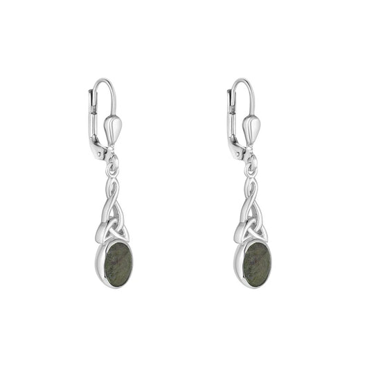 Connemara Trinity Knot Drop Earrings