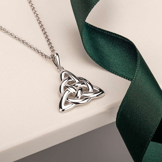 Sterling Silver Triquetra Necklace