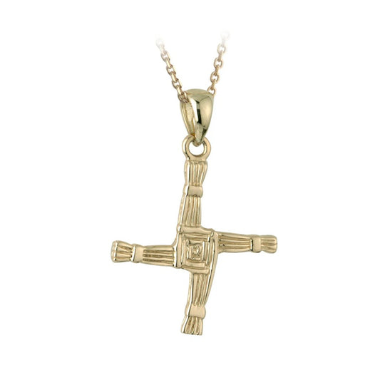 10K St. Brigid's Cross Necklace