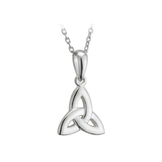 Sterling Silver Tall Trinity Knot Necklace