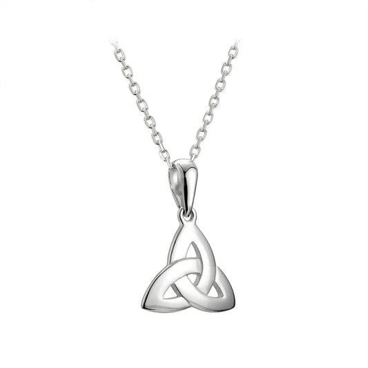 Sterling Silver Bold Trinity Knot Necklace