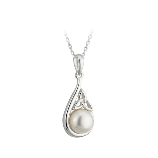 Freshwater Pearl Trinity Knot Necklace