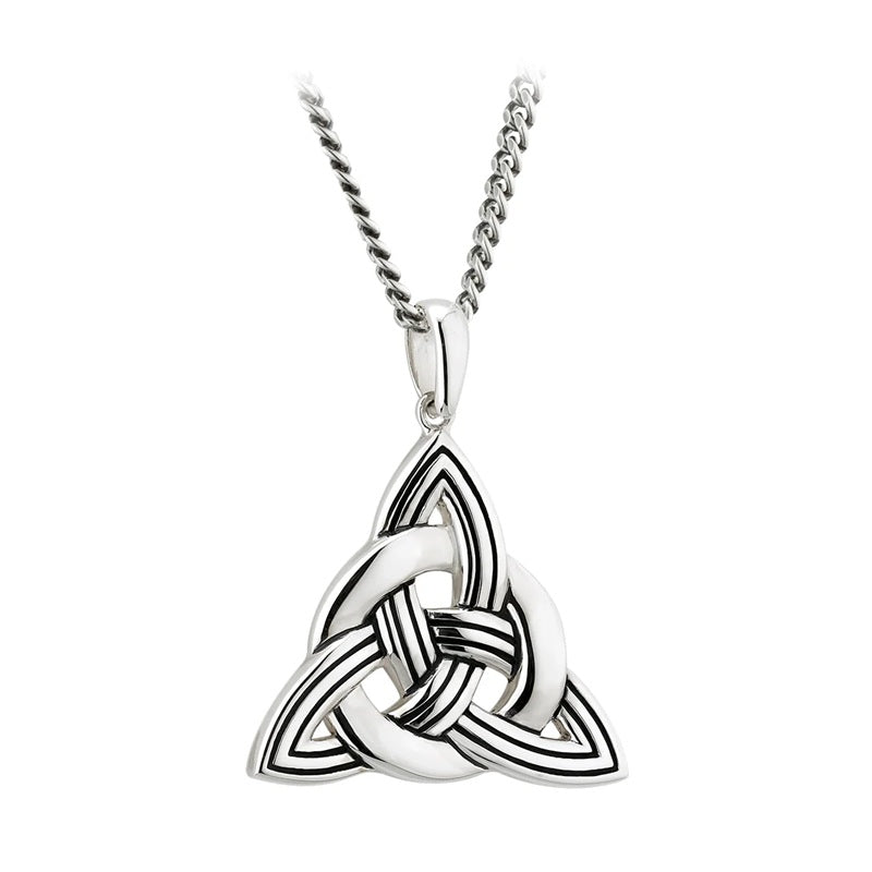 Large Silver Trinity Knot Pendant