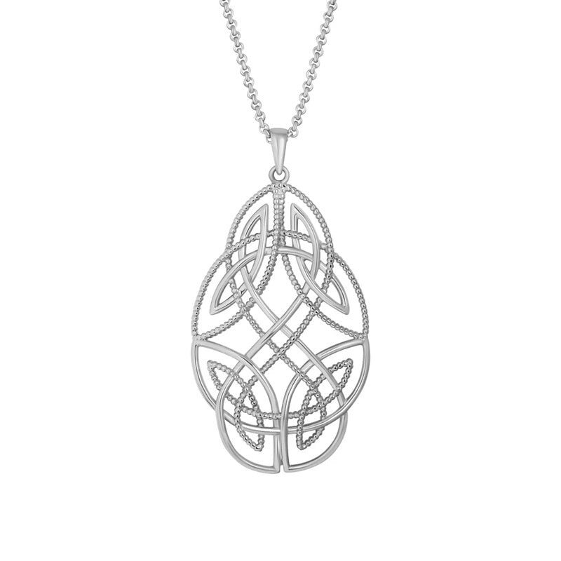 Large Intricate Celtic Knot Necklace