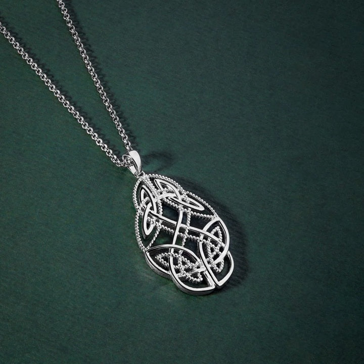 Large Intricate Celtic Knot Necklace