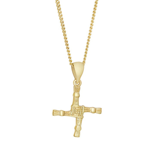 Gold Plated St. Brigid's Cross Necklace